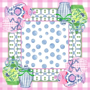 Sky Blue Lily of the Valley Bee Print Square Mahjong Mat Anti Slip Table Cover Soft Game Playing Mat