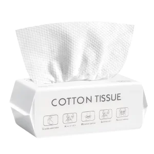 Skylark Soft Polyester cotton Disposable Multi Functional Sustainable 20x20cm Coreless 70 Sheets Per Pack Face Towel Strong
