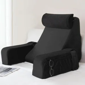 Skymoving Custom 19″ Back Rest Support Pillows for Bed Foam Filling Wedge Reading Pillow for Gaming Reading Bed Rest Pillows