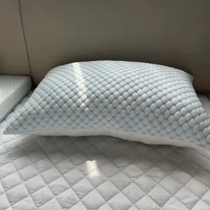 Sleep Cooling Bed Pillow Shredded Memory Foam Pillow with Washable and Breathable Pillowcase Adjustable Height Pillow