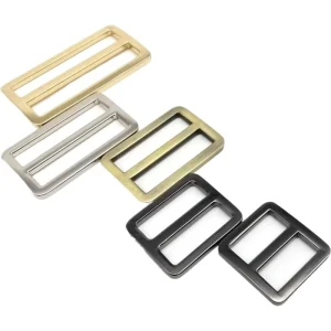 Slide Buckle for Women Dress Shoes Tri Glide Buckle Bag Shoulder Strap Adjuster Metal Sliding Buckle Purse Hardware Accessory