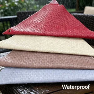 Slim Flexible Smooth Anti Scratch PVC PU Artificial Fabric Adopted for Garment Wallet Small Bag Interior Decorative Leather