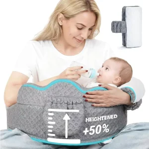Slow Rebound Memory Foam Nursing Pillow Maternity Breastfeeding Support Cushion Anti Spit up Baby Sitting Learning Pillow Mom