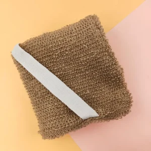 Small Batch Custom 100%natural Degradable Bath Body Exfoliating Jute Material Bath and Bath Towel