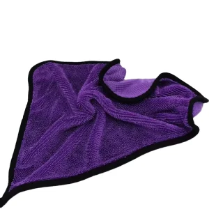 Small Double Sided Braided Soft Absorbent Eco Friendly 600 1200 GSM Thickened Car Cleaning Towel Not Easy Lose Car Wash Towel