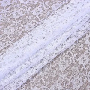 Small Flower Polyester Lace Fabric for Women’s Dresses Underwear Base Shirts Lace Mesh