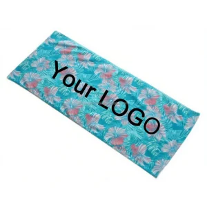 Small MOQ Gym Promotion Soft High Quality Sports Towel Velour Custom logo Printing 100% Cotton Sports Towel
