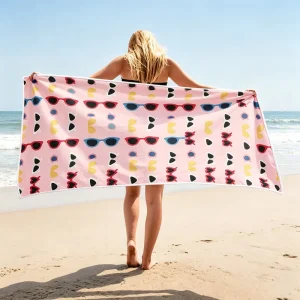 Small MOQ Luxury Beach Towels Custom Print Logo Design Comfortable Digital Printed Towel Pool Beach Towel Gym Towel