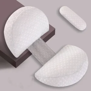Small Pregnancy Pillows Maternity Pillow for Pregnant Women Sleeping Body Pillow with Detachable Adjustable Cover