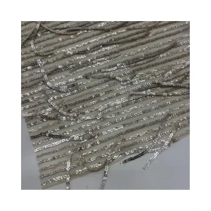 Small Sequins and Sequins Thread Mixed Woven Heavyweight Sequin Fabric OEKO TEX Certified for Wedding Home Textile & Apparel