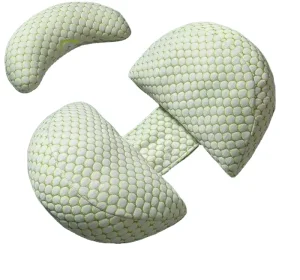 Small Triangle Woven Double Wedge Cotton Pregnancy Pillow for Side Sleepers Portable Maternity Belly Back Hips Support Mom