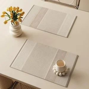 Small Waterproof Oil proof Disposable Anti Bacteria Insulation PU Leather Washable Decorative Table Runner Solid Color