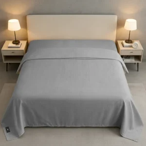Smart Grounding Bedding System Conductive Silver Fiber Earthing Sheet for Modern Wellness Bedroom