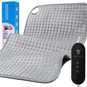 Smart Quilted Portable Heating Pad for Neck Shoulders Wearable Folded Heating Pads Wraps Washable Feature Temperature Control
