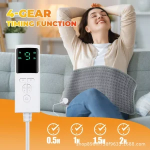 Smart Timing Control Heated Blanket Multi Temperature Settings Portable Home Heating Pad