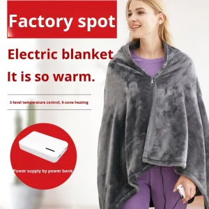 Smart Washable Knitted Anti Dust Mite Winter USB Heated Soft Electric Blanket for Home Use