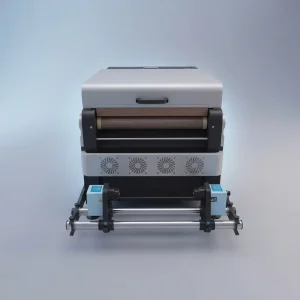 Smoke Free 24 Inch Automatic DTF Powder Shaker Dryer Machine with Built in Air Purifier for Dual Head Printer