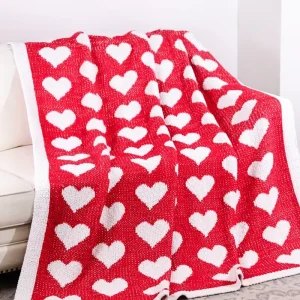 Smooth Skin Friendly Knit Blanket High End Decor 2050g Thick Sofa Cover Knitted Throw Blankets for Home Styling