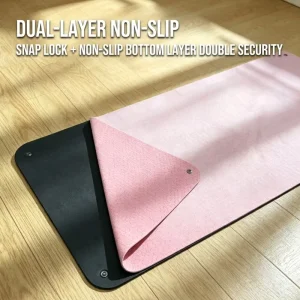 Snap Lock Connection PVC Yoga Mat Set With Perforated Surface Quick Dry Sweat Wicking Detachable Yoga Towel Mat Set for Fitness