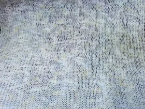 Snowflake Linen Jacquard Eco Friendly Knitted Fabric for Sweater Blouse Tunic Lightweight with Draping Effect