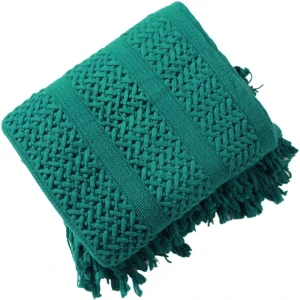 Sofa Bed Decoration Blanket Knitted Throw Blanket Polyester Cotton Home Decoration Blanket