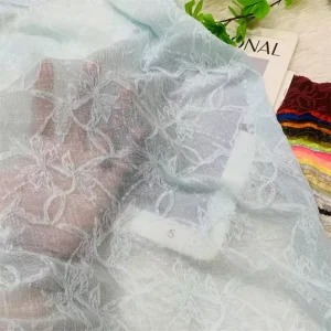 Sofa Decorative Spandex Polyester Jacquard Fabric Lightweight Breathable Quick drying Crepe Pattern for Dress & Costume Use