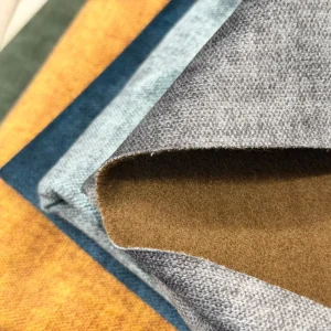 Sofa Fabric Faux Linen Like Velvet Fabric for Furniture