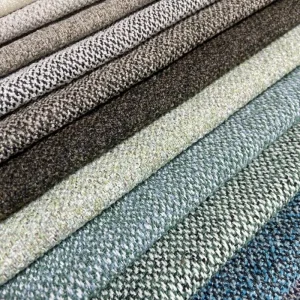 Sofa Fabric Upholstery Fabric Stock 100% Polyester Linen Look Fabric for Sofa