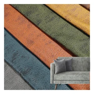 Sofa Upholstery Fabric Manufacturer Imitation Cotton Velvet Sofa Fabric Bronzing Home Deco Fabric