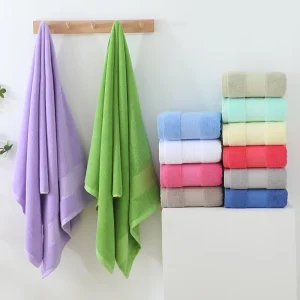 Soft 100% Combed Cotton 70x140cm 420GSM Highly Absorbent Quick Dry Eco Friendly Large Bath Towel for Home Bathroom