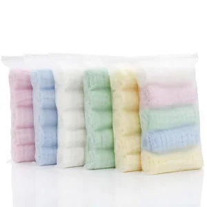 Soft 100% Cotton Wash Cloth Muslin Face Bath Towel Gift Set