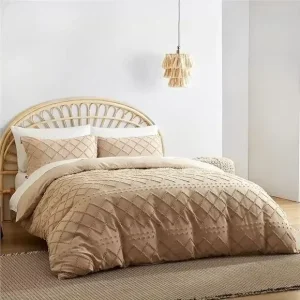 Soft 100%Polyester Tufted Jacquard Microfiber Comforter Sets Fabric