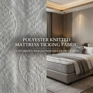 Soft 200GSM 3D Air Layer Fabric Three layer Knitted Jacquard Mattress Fabric for Home Textile