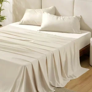 Soft 4-Piece Printed Duvet Cover Set with Bed Sheets and Pillowcases 100% Polyester Home Bedding