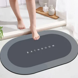 Soft Absorbent Bathroom Mat and Bath Mat Premium Microfiber Shag Bath Rug Machine Washable Bath Mats