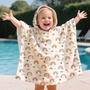 Soft Absorbent Microfiber Bath Towel for Newborns and Infants for Toilet Usage