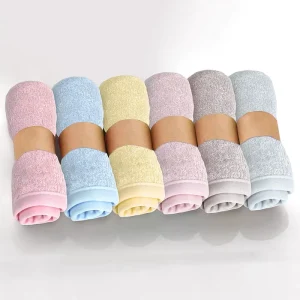 Soft Absorbent Natural Newborn Bath Face Towel Custom Logo Multifunctional Handkerchief Bamboo Baby Hand Towel Baby Washcloths