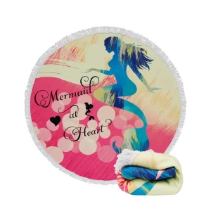 Soft And Cozy Circle Shape Beach Blanket Round Beach Towel Microfiber Sand Free Custom Quick Dry Beach Towel