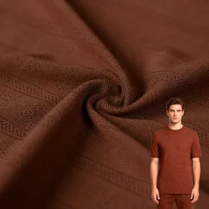 Soft Antibacterial Breathable 190GSM 46% Modal 46% Cotton 8% Elastic Jacquard Jersey Fabric Roll