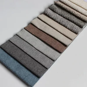 Soft Boucle Fabric High Quality Textured Polyester Upholstery Fabric for Sofa Couch Living Room