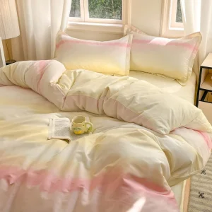 Soft Breathable 100% Cotton Skin-Friendly Duvet Cover Set Flat or Fitted Sheet Optional