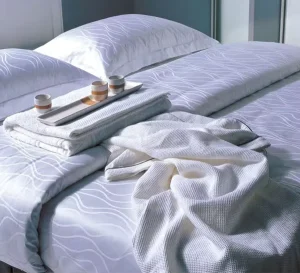 Soft Breathable Home Textile Cotton Jacquard Brocade Bedding Fabric Bedlinen