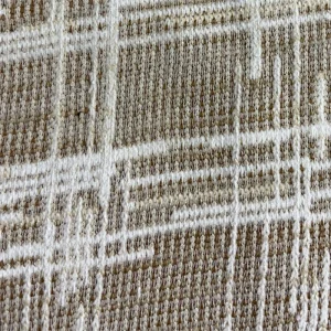 Soft Breathable Knitted Feather Yarn Jacquard Fabric for Winter Clothing Yarn Dyed Pattern
