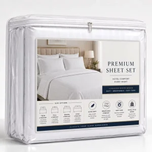 Soft Breathable Sheet Set Stain Resistant 4 Piece Stripe Bed Sheet Set