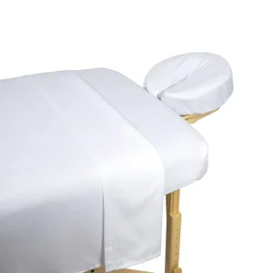 Soft Brushed Polyester Massage Bed Sheet Set Spa Use Fitted Sheet Flat Sheet Face Cradle Cover Custom Logo
