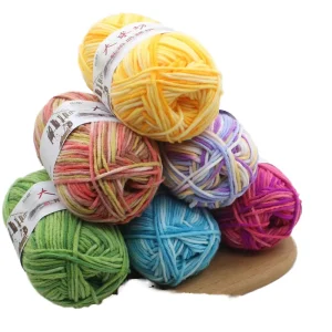 Soft Colorful Ring Spun Fancy Yarn Poly Cotton Blended Yarn for Professional Textile Weaving and Home Decor Material