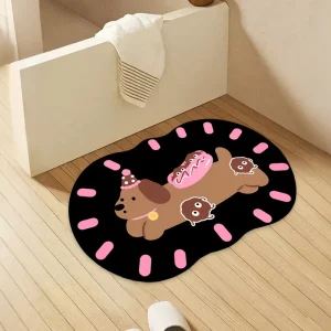 Soft Comfy Fluffy Bath Rugs Quickly Water Absorbent Bath Mats for Bathroom Decor