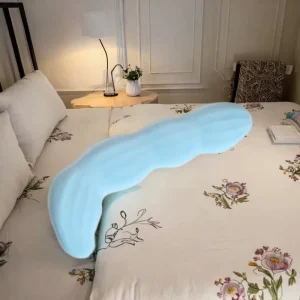 Soft Cooling Memory Foam Maternity Body Pillow for Side Sleepers Back Support Pregnancy Pillow for Adults