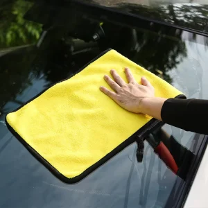 Soft Coral Velvet Double layer Car Wash Towel Manufacturer Supply Quick Dry Lint Resistant Auto Detailing Cleaning Cloth