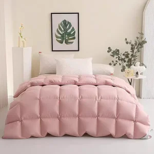 Soft Cotton Duck Down Filled Eco-Friendly Breathable Four Seasons Use Quilted Duvet Cover for Guest Rooms Airbnbs & Home Owners